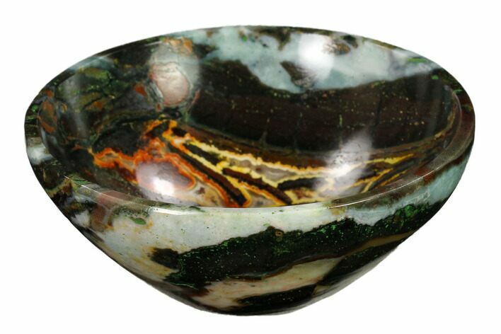 Colorful, Polished Jasper Bowl #147819